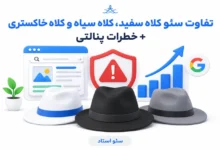 تعریف و تفاوت های سئو کلاه سفید، سیاه و خاکستری
